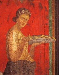 Initiationsriter av Dionysos-kulten, fresk från Villa Dei Misteri av Roman