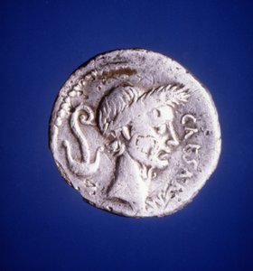 Julius Caesar - romerskt mynt av Roman