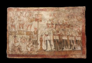 Julius Terentius Performing a Sacrifice, A.D. 239 (måla på gips) av Roman