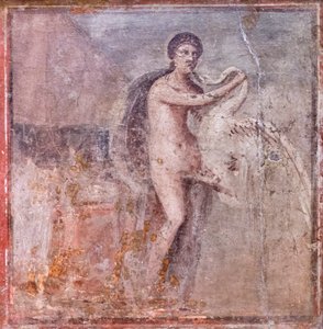 Leda och svanen, 50-79 e.Kr (fresk) av Roman