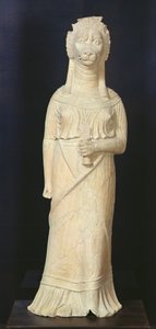 Lejonhövdad gudinna, från helgedomen vid Bir Bou Regba av Roman