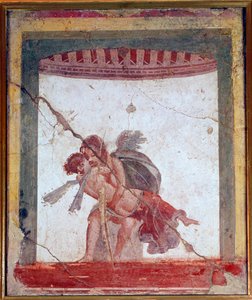 Kärlek och psyke (fresk, 60-80 e.Kr.) av Roman