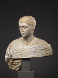 Marmorporträttbyst av Severus Alexander, 230-235 A.D. (marmor) av Roman