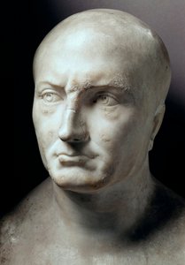 Marmorhuvud för Publius Cornelius Scipio Africanus, romersk statsman (235-183 f.Kr.) - Rom, Capitolinimuseet - Marmorhuvud för Publius Cornelius Scipio Africanus, romersk statsman (235-183 f.Kr.) - Rom, Capitolinimuseet Great), general och av Roman