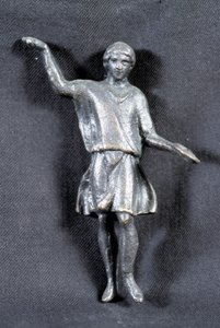 Offrande statyett i brons, coll. privat, 2:a århundradet. Förmodligen av pilgrimerna vid Mars tempel. av Roman