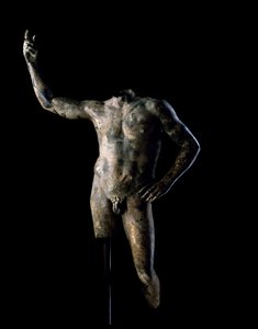 Porträtt av en linjal, AD 200-225 (brons) av Roman