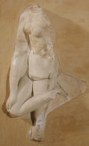 Relief föreställande en kvinnas kropp, Tunisien (stuckatur) av Roman