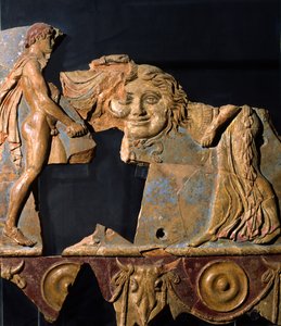 Relief från området för Apollontemplet, Palatine Hill, Rom (terrakotta) av Roman