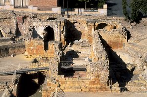 Romersk amfiteater, Tarragona, Katalonien, Spanien av Roman