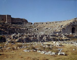 Romersk konst, hellenistisk period: Miletos teater. 2:a århundradet. Kalkon av Roman