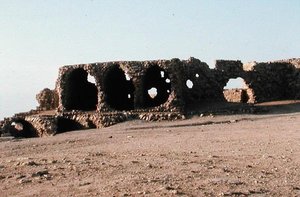 Ruinerna av den romerska akvedukten av Roman