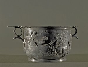 Silver skyphos, 2:a århundradet f.Kr av Roman