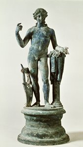 Staty av Apollo från House of Red Walls, Pompeji, c.30AD (brons)
