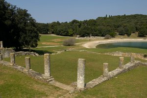 Den romerska villan i Verige Bay, Brijuni, Kroatien av Roman