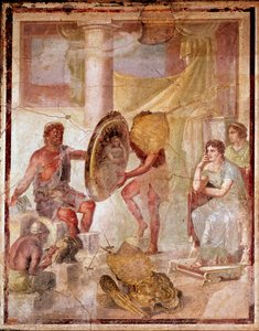 Thetis vid Vulcans smedja (fresk av Roman