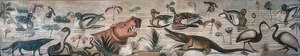 Djur i Nilen, från Faunens hus (Casa del Fauno), Pompeji av Roman