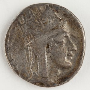 Tigranes II av Armenien, 83-69 f.Kr. (silver) av Roman
