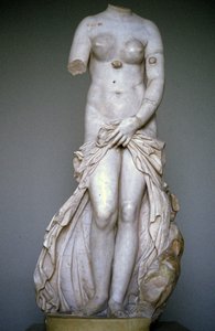 Venus Laudolina eller anadyomene. skulptur, Museum of Syracuse, Sicilien, Italien. av Roman