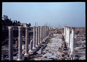 Utsikt över den arkeologiska platsen, 2:a-4:e århundradet av Roman