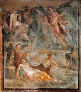 Bröllop av Zephyrus och gudinnan Chloris (fresk, 45-79 e.Kr.) av Roman