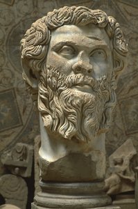 Byst av Septimus Severus (145-211), Högkejsarperioden (27 f.Kr.-395 e.Kr.) (marmor)