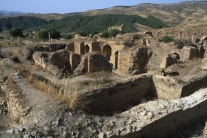 Allmän vy av baden, hög kejsartid (27 f.Kr. - 395 e.Kr.) av Roman Imperial Period