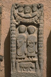 Stela, höga kejsarperioden (27 f.Kr.-395 e.Kr.) av Roman Imperial Period