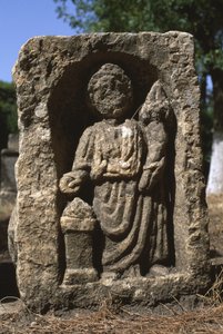 Stela tillägnad Ceres, höga kejsarperioden (27 f.Kr.-395 e.Kr.) av Roman Imperial Period