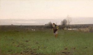 Landskap i närheten av Krakow av Roman Kochanowski