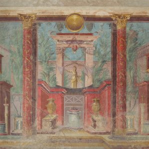 Väggmålning från kupén av en villa i Boscoreale, c.50-40 f.Kr.
