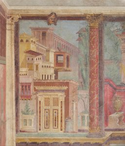 Väggmålning från kupén av en villa i Boscoreale, c.50-40 f.Kr.