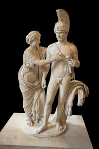 Art Rome kejserliga par i mars och Venus (mellan 120 och 140 e.Kr.) marmorskulptur av Roman Roman