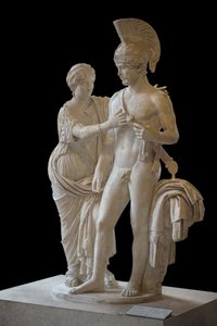 Art Rome Imperial Couple i mars och Venus (mellan 120 och 140 AD) skulptur av Roman Roman