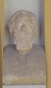 Byst av Sokrates (marmor) av Roman Roman