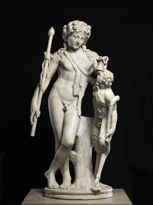 Dionysos med panna, AD 50-150 (marmor) av Roman Roman