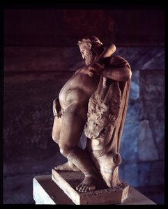 Berusad Hercules. Skulptur av hjorthuset, 500-talet f.Kr. - 1:a århundradet e.Kr av Roman Roman