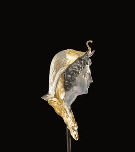 Emblemet för Cleopatra Selene, ca. sent 1:a århundradet f.Kr.-tidigt 1:a århundradet e.Kr. (paketförgyllt och silver) av Roman Roman