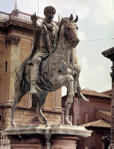 Ryttarstaty av Marcus Aurelius - Campidoglio-torget, Rom
