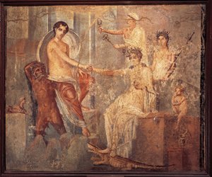 Fresk föreställande Io vid Canopus i Egypten, tröstad av Isis från hertigen d