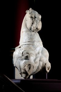 Främre delen av en häst (marmor) (se även 371182 & 371183) av Roman Roman