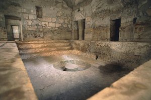 Italien, regionen Kampanien, Herculaneum, Bad i förorterna av Roman Roman