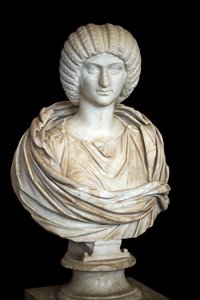 Julia Domna (ca 170 - 217 e.Kr.), marmor, romersk konst av Roman Roman