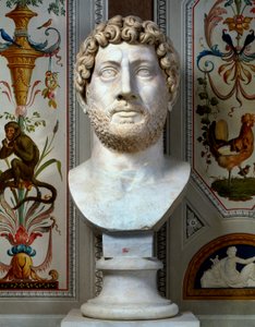 Marmorbyst av kejsar Hadrianus av Roman Roman