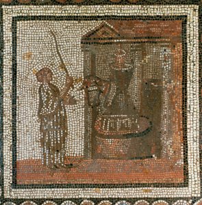 Kvarn med kvarnstenar (mosaik) av Roman Roman