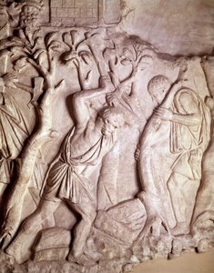 Romersk konst: röjningsplats, lågrelief, Romersk antikvitetsmuseum, Rom av Roman Roman