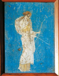 Romersk fresk föreställande Diana, från Pompei, Italien av Roman Roman