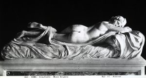 Sovande hermafrodit (marmor) (s/v foto)
