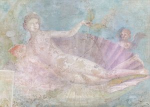 Venus på snäcka, målning, 50-75 e.Kr (fresco) av Roman Roman