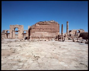 Vy över det romerska templet av Roman Roman