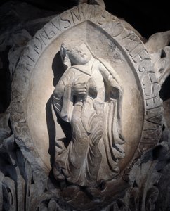 Toner av gregoriansk sång: den andra tonen, Körens huvudstad (skulptur av Romanesque